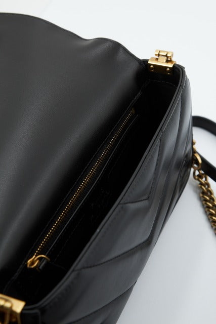 PINKO LOVE CLICK BAGUETTE MIN en color NEGRO (4)