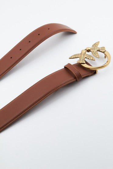 PINKO LOVE BERRY H BELT VITE en color MARRON (4)
