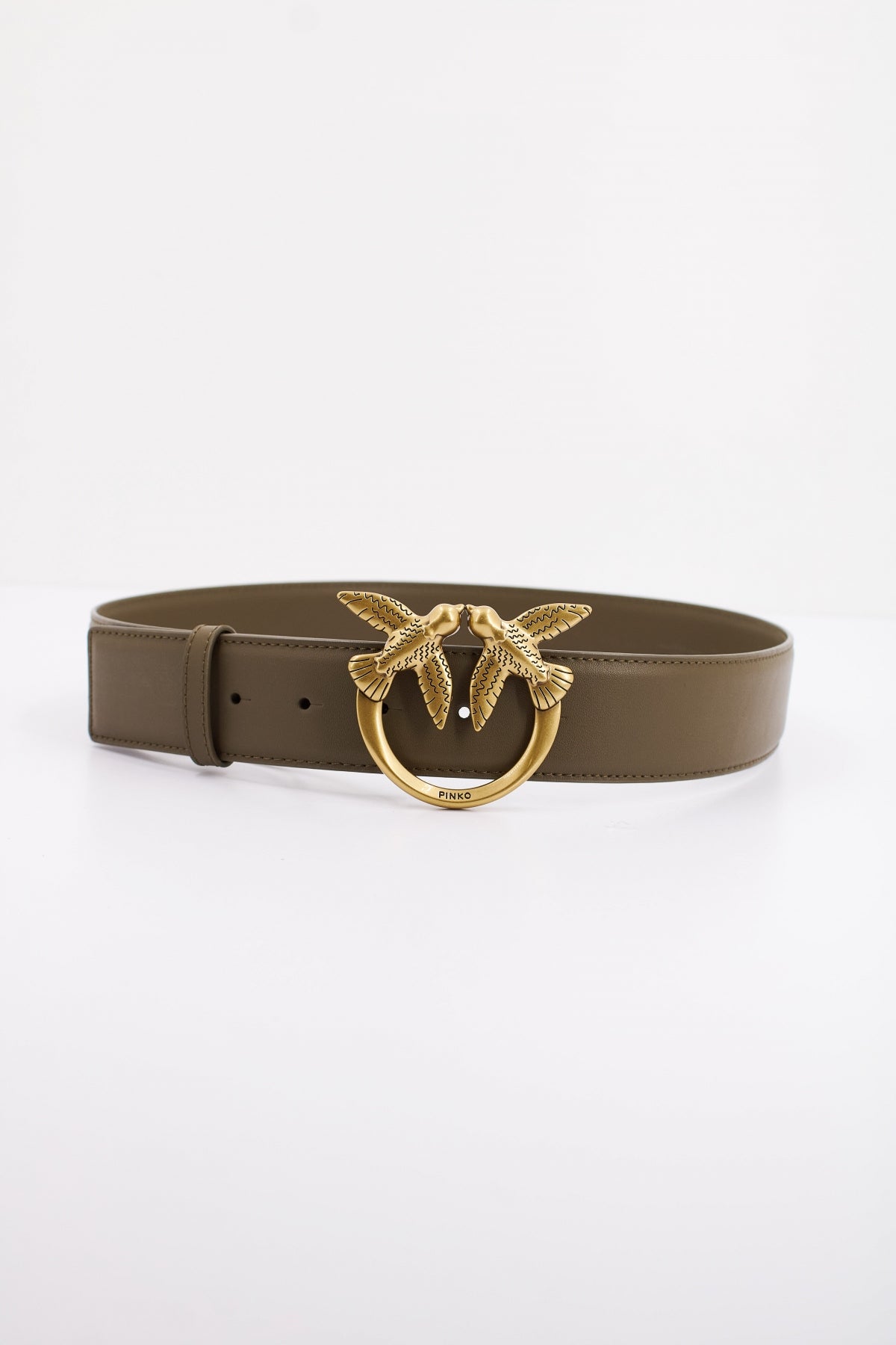 PINKO LOVE BERRY H BELT VITE en color VERDE (1)