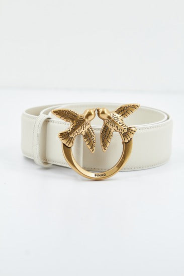 PINKO LOVE BERRY H BELT VITE en color BLANCO (1)