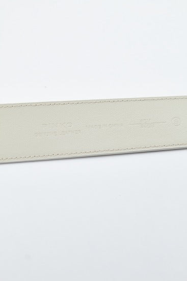 PINKO LOVE BERRY H BELT VITE en color BLANCO (3)