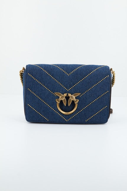 PINKO LOVE CLICK CLASSIC DENI en color AZUL (1)