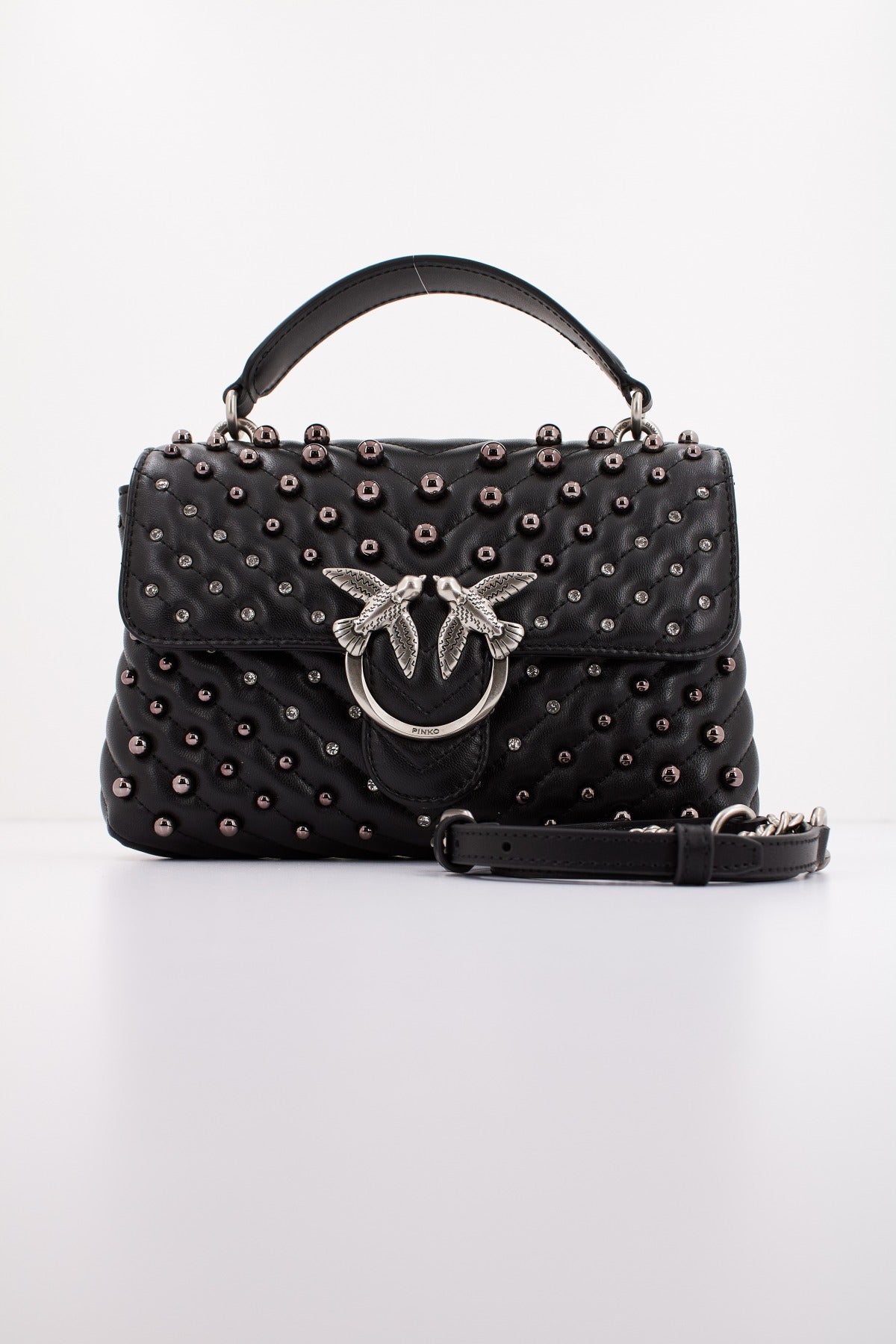 PINKO LOVE LADY PUFF MINI CL en color NEGRO (1)