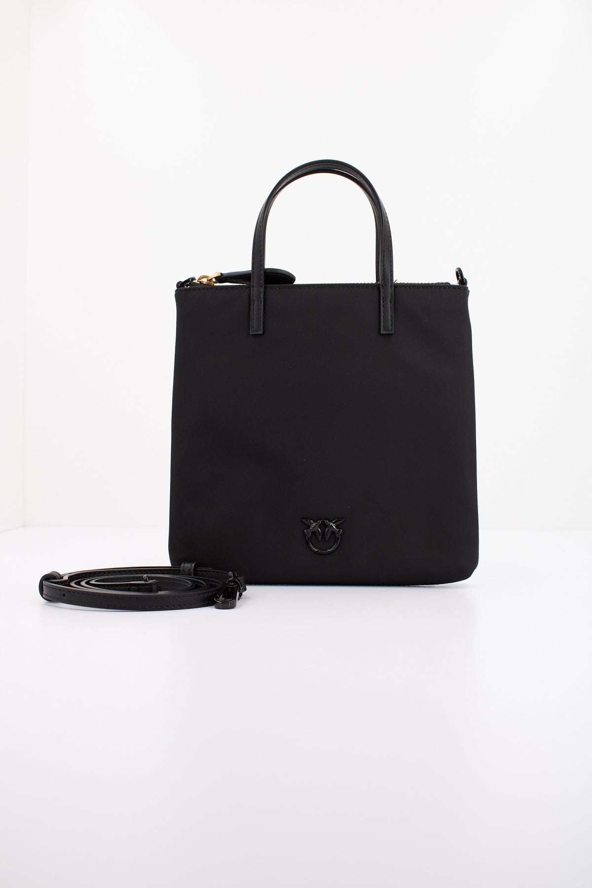 PINKO MINI SHOPPER RECYCLED N en color NEGRO (1)