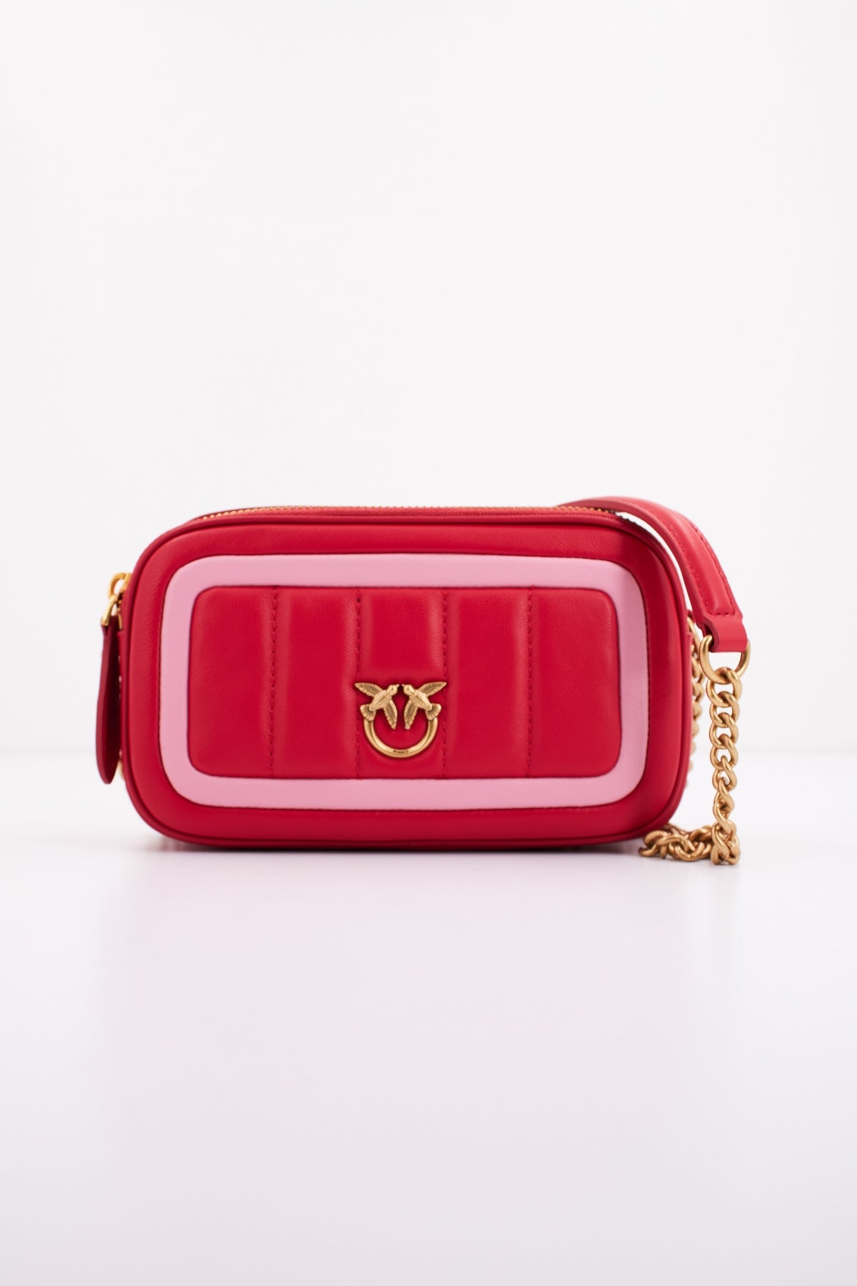 PINKO CAMERA CASE SHEEP NAPPA en color ROJO (2)