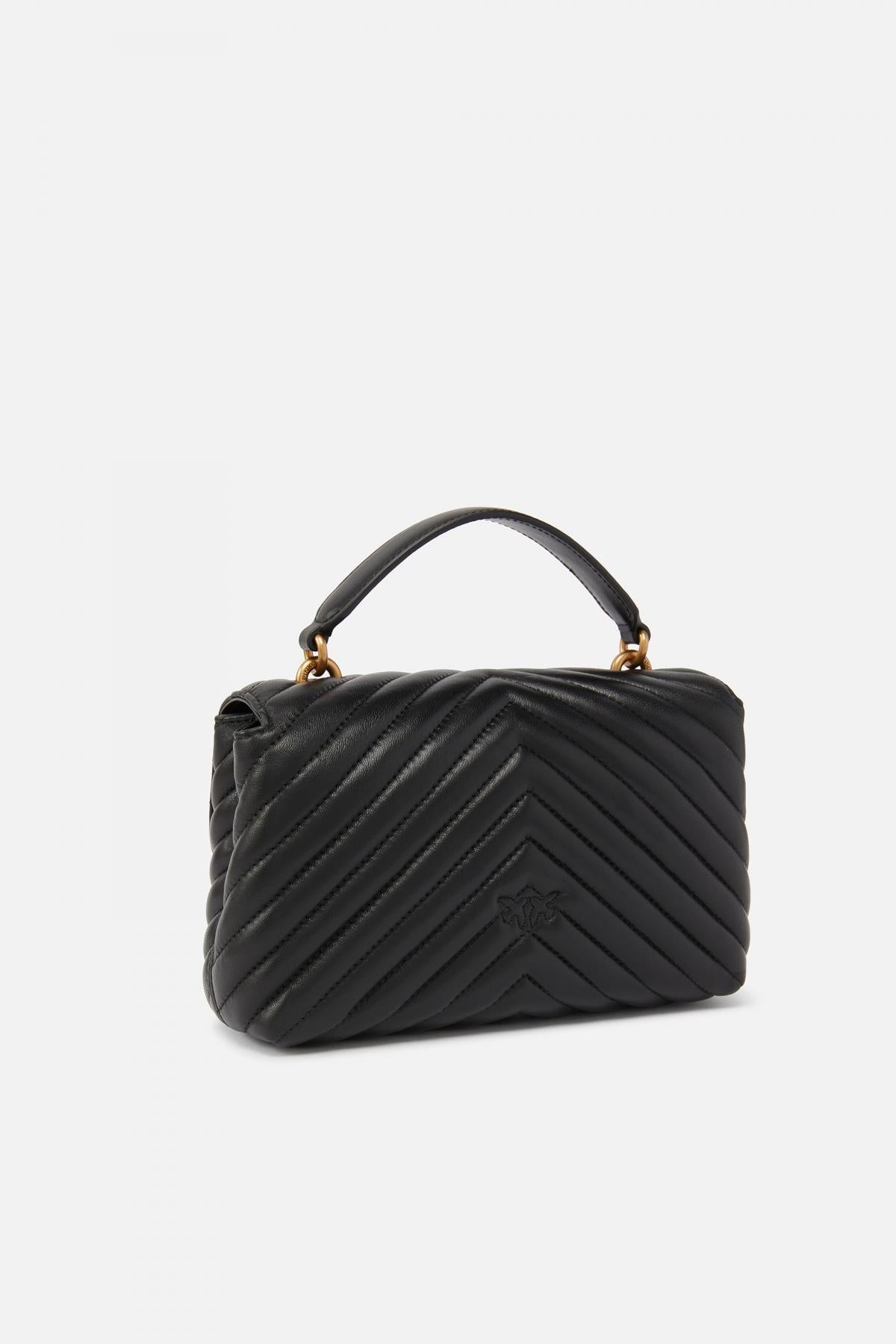 PINKO LOVE LADY PUFF MINI CL en color NEGRO (2)
