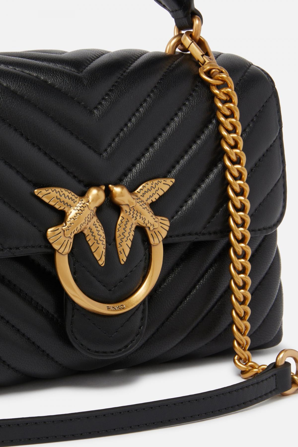 PINKO LOVE LADY PUFF MINI CL en color NEGRO (3)