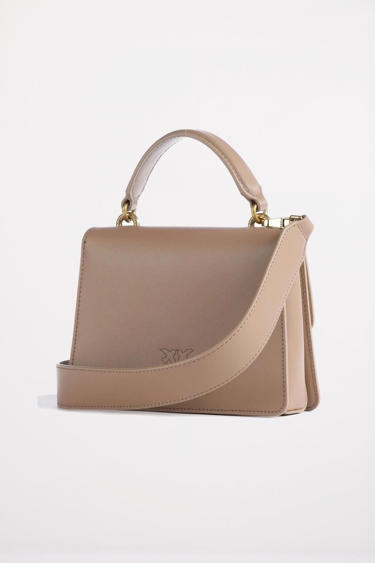 PINKO LOVE ONE TOP HANDLE MIN en color NUDE (2)