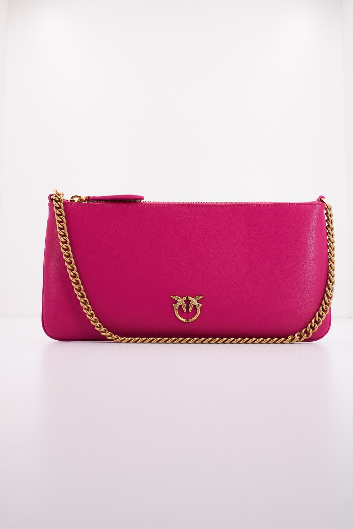 PINKO FLAT VITELLO SETA en color ROSA (1)