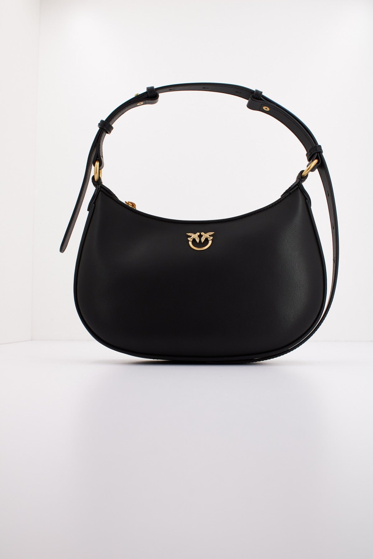 PINKO HALF MOON MINI FL en color NEGRO (1)