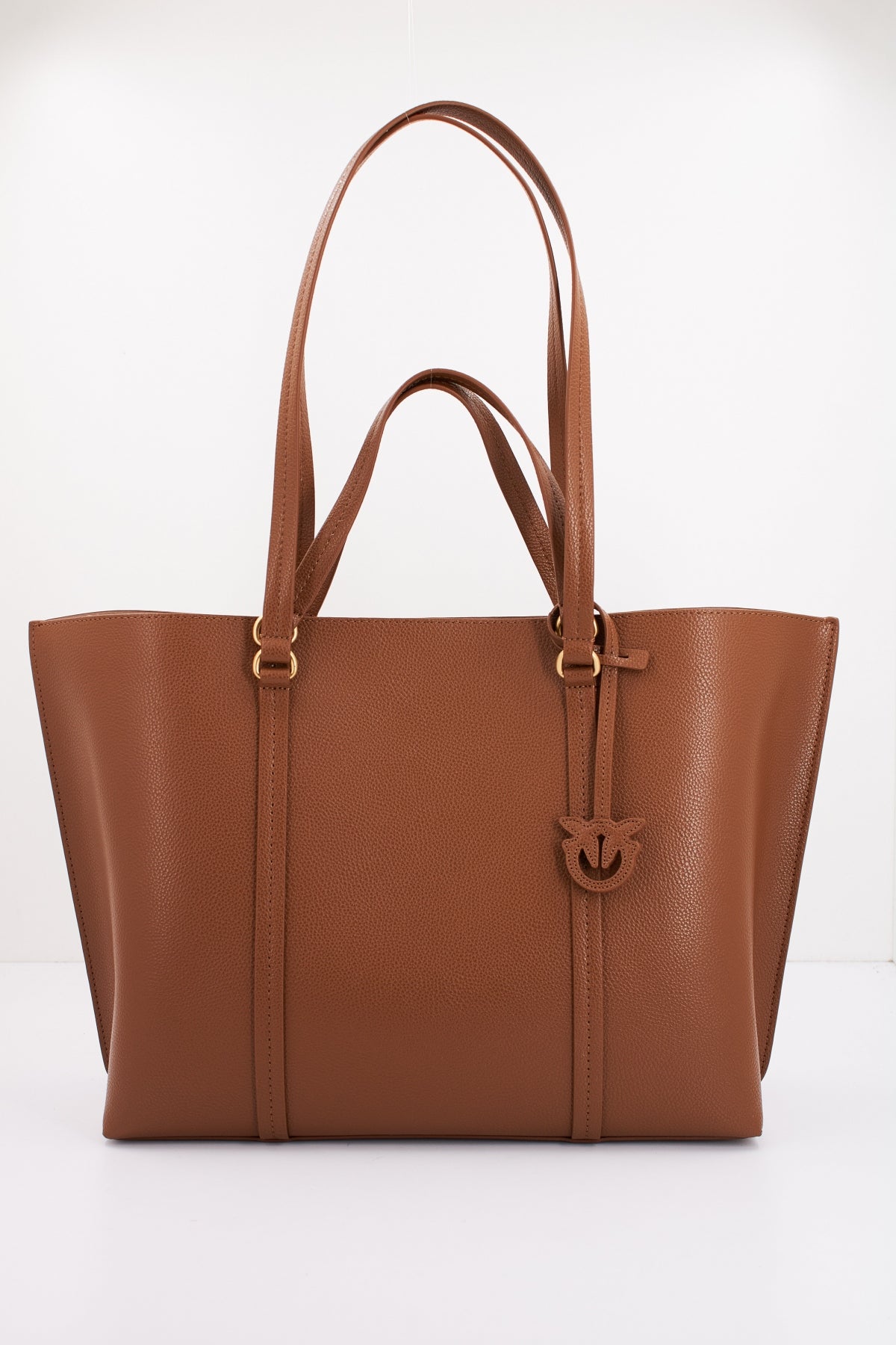 PINKO CARRIE SHOPPER BIG en color MARRON (1)