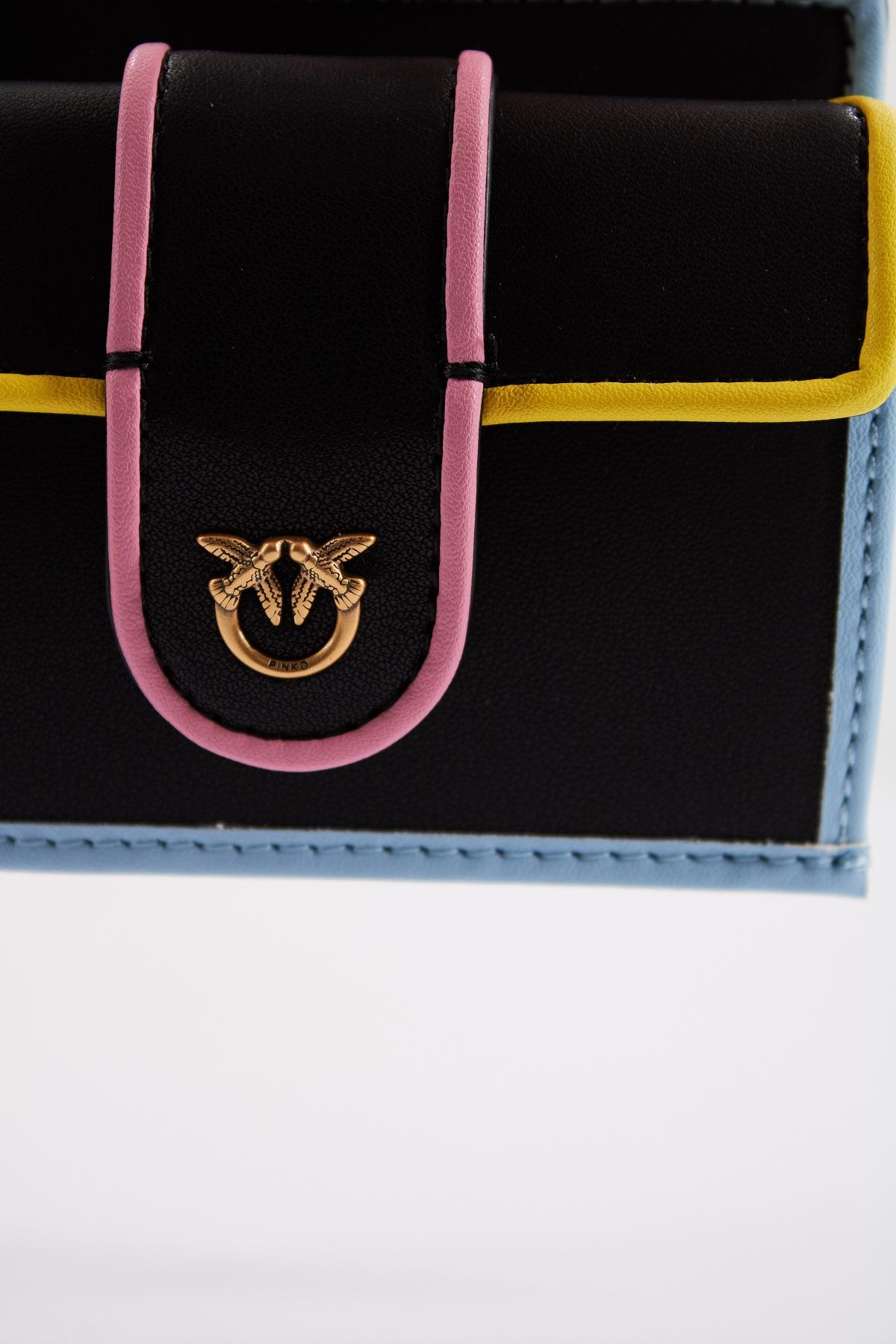 PINKO CARD HOLDER POCKET en color NEGRO (4)