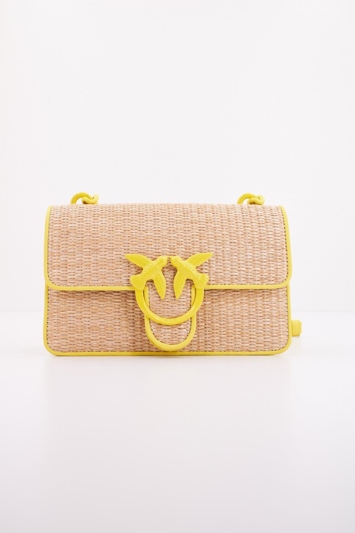 PINKO LOVE ONE MINI LIGHT CL en color AMARILLO (1)