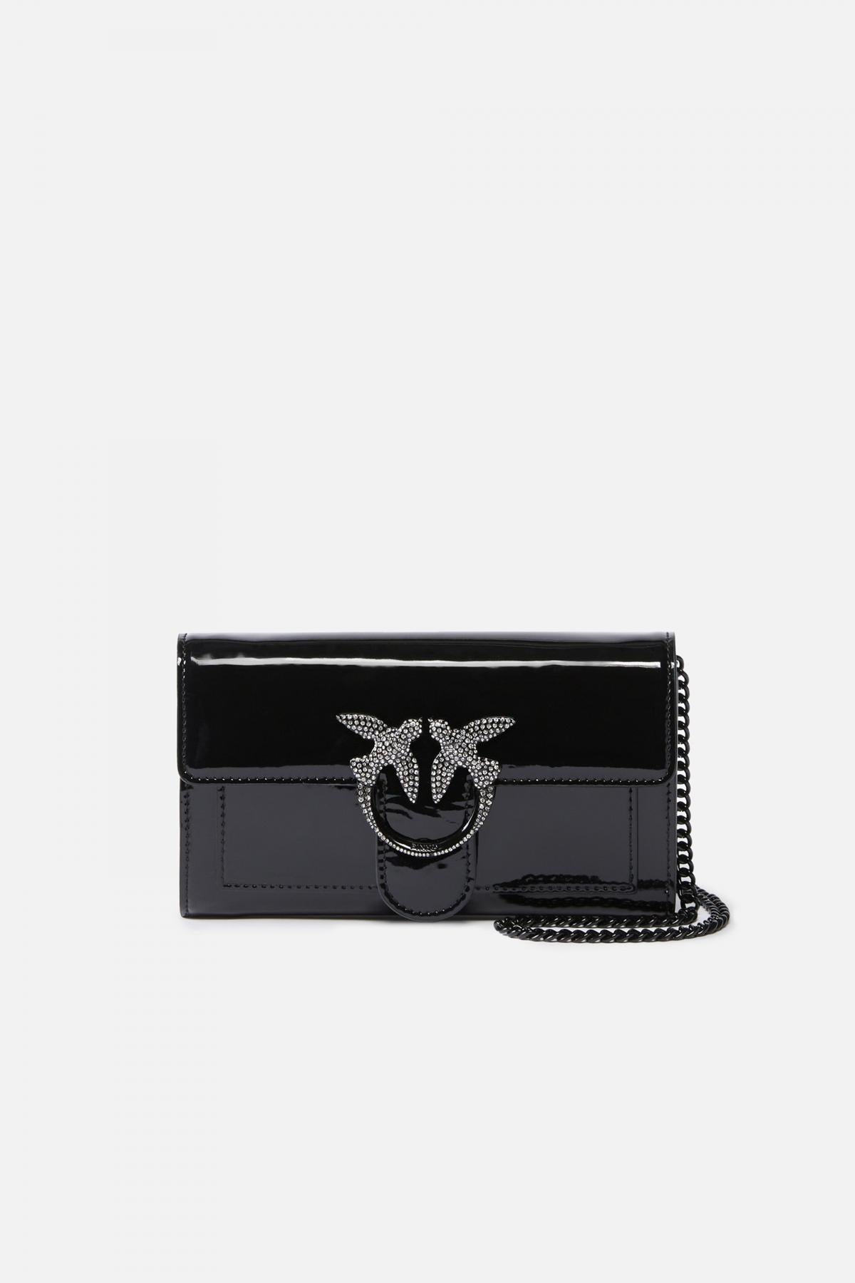 PINKO LOVE ICON WALLET C en color NEGRO (1)