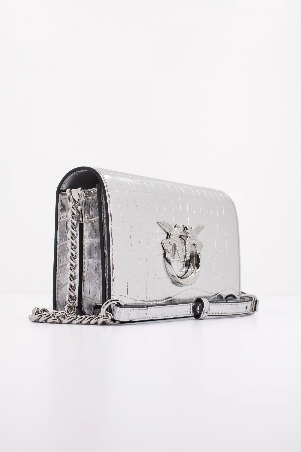 PINKO LOVE CLICK MINI en color PLATA (2)