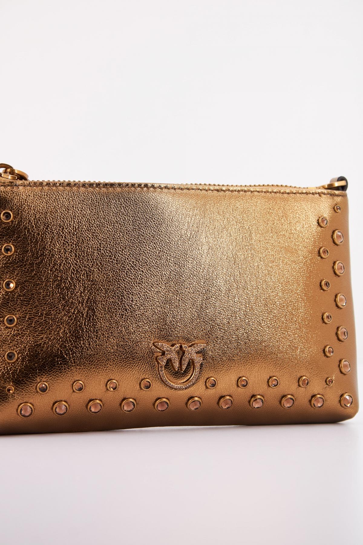 PINKO FLAT HORIZONTAL MINI en color BRONCE (4)