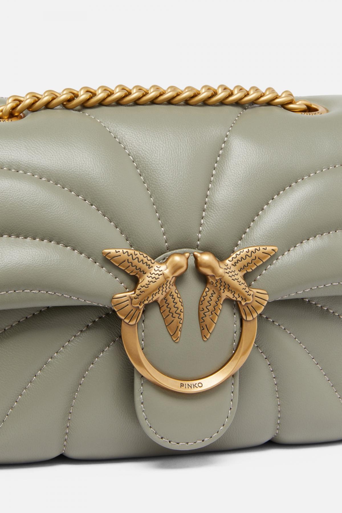 PINKO AEX LOVE MINI PUFF CL en color VERDE (3)
