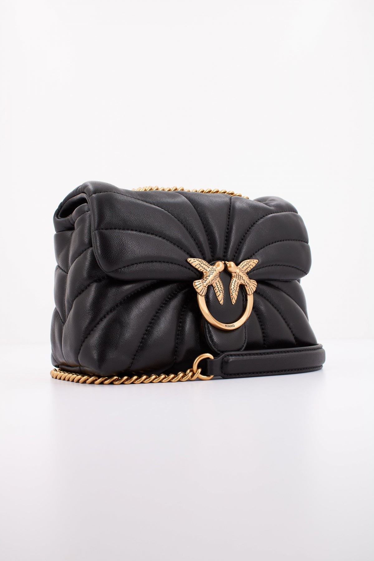 PINKO AEX LOVE MINI PUFF CL en color NEGRO (2)