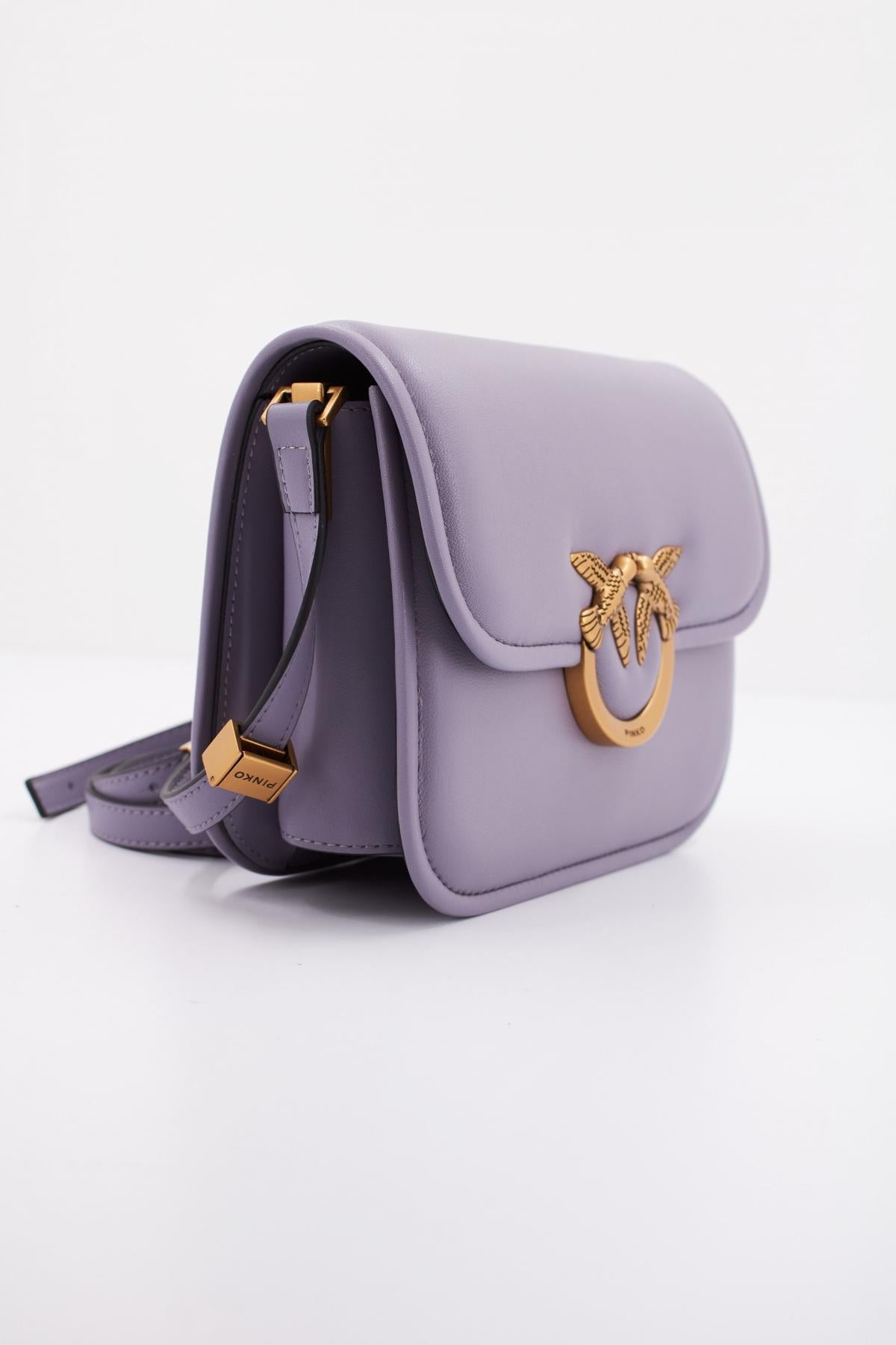 PINKO LOVE BOX BAG FL M en color VIOLETA (2)