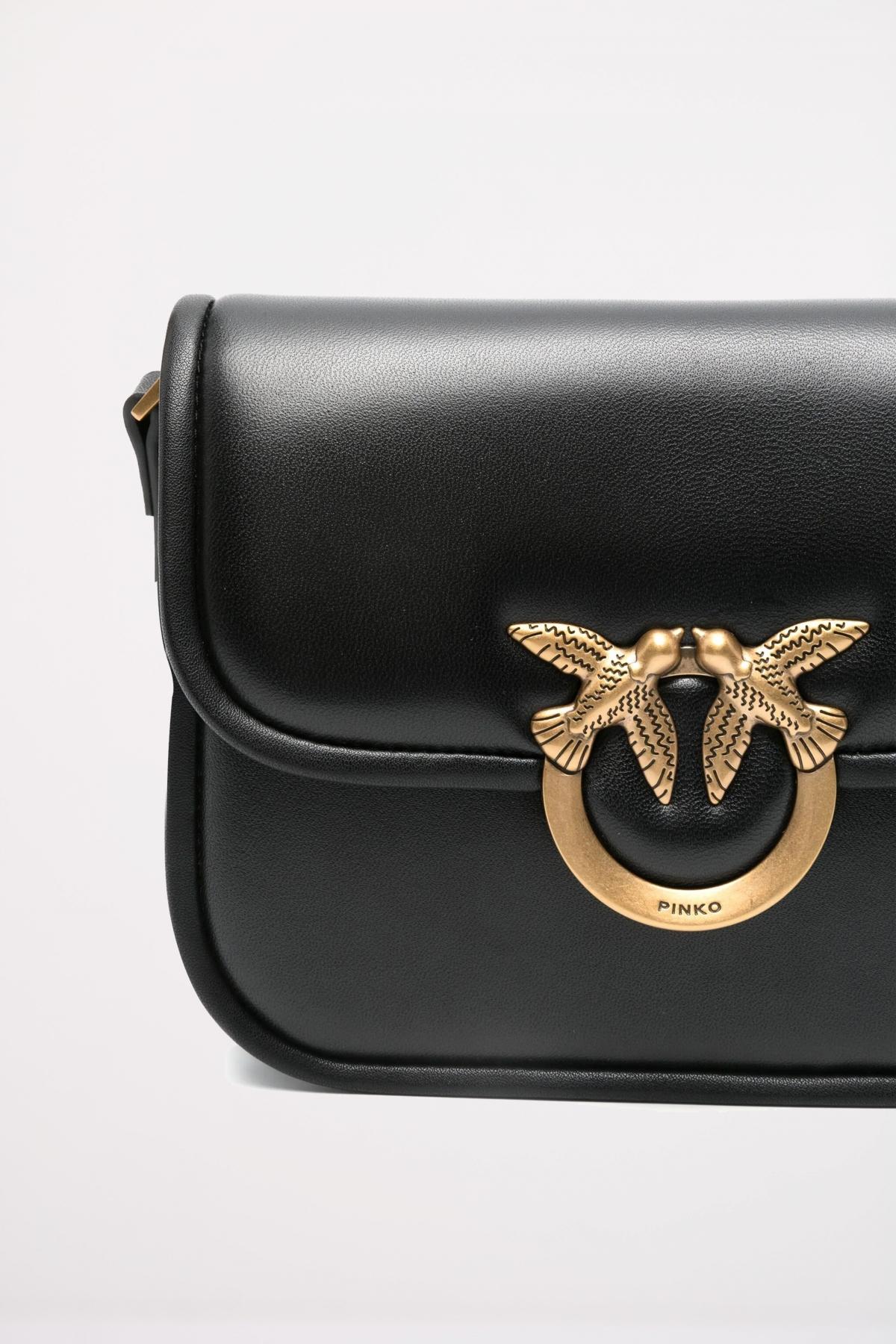 PINKO LOVE BOX BAG FL M en color NEGRO (4)