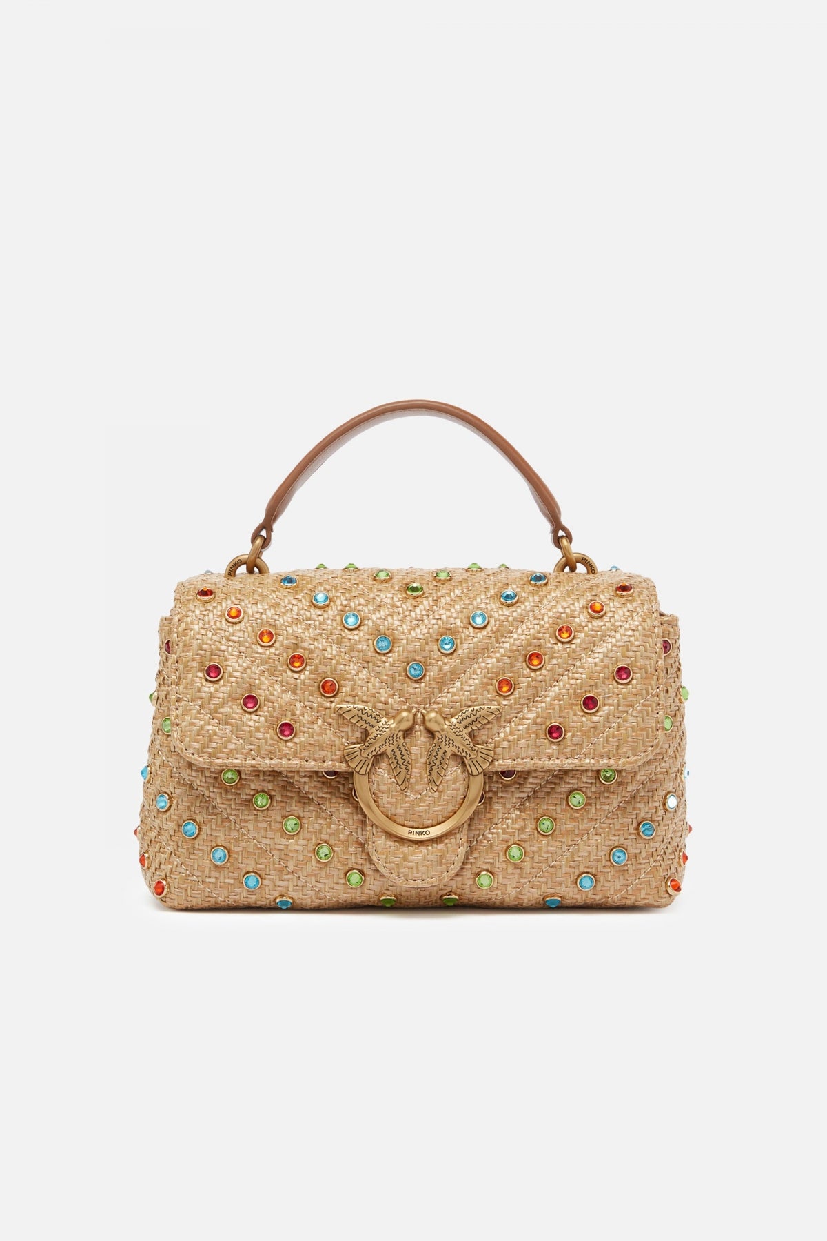 PINKO LOVE MINI LADY PUFF CL en color MARRON CLARO (1)