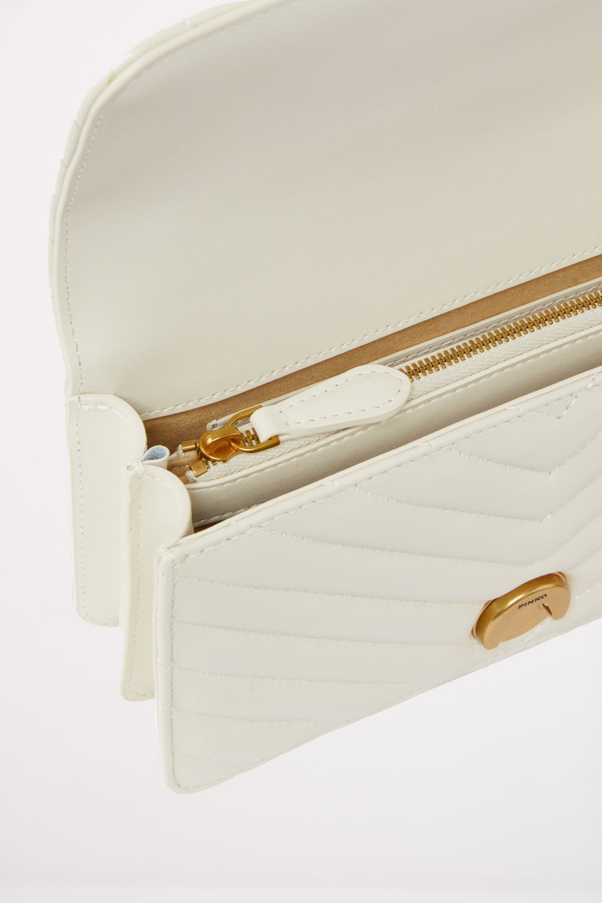 PINKO LOVE MINI ICON WALLET en color BLANCO (4)