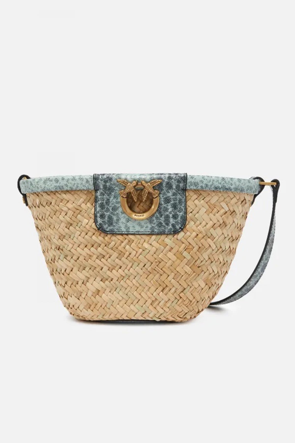 PINKO LOVE SUMMER BUCKET en color MARRON CLARO (1)