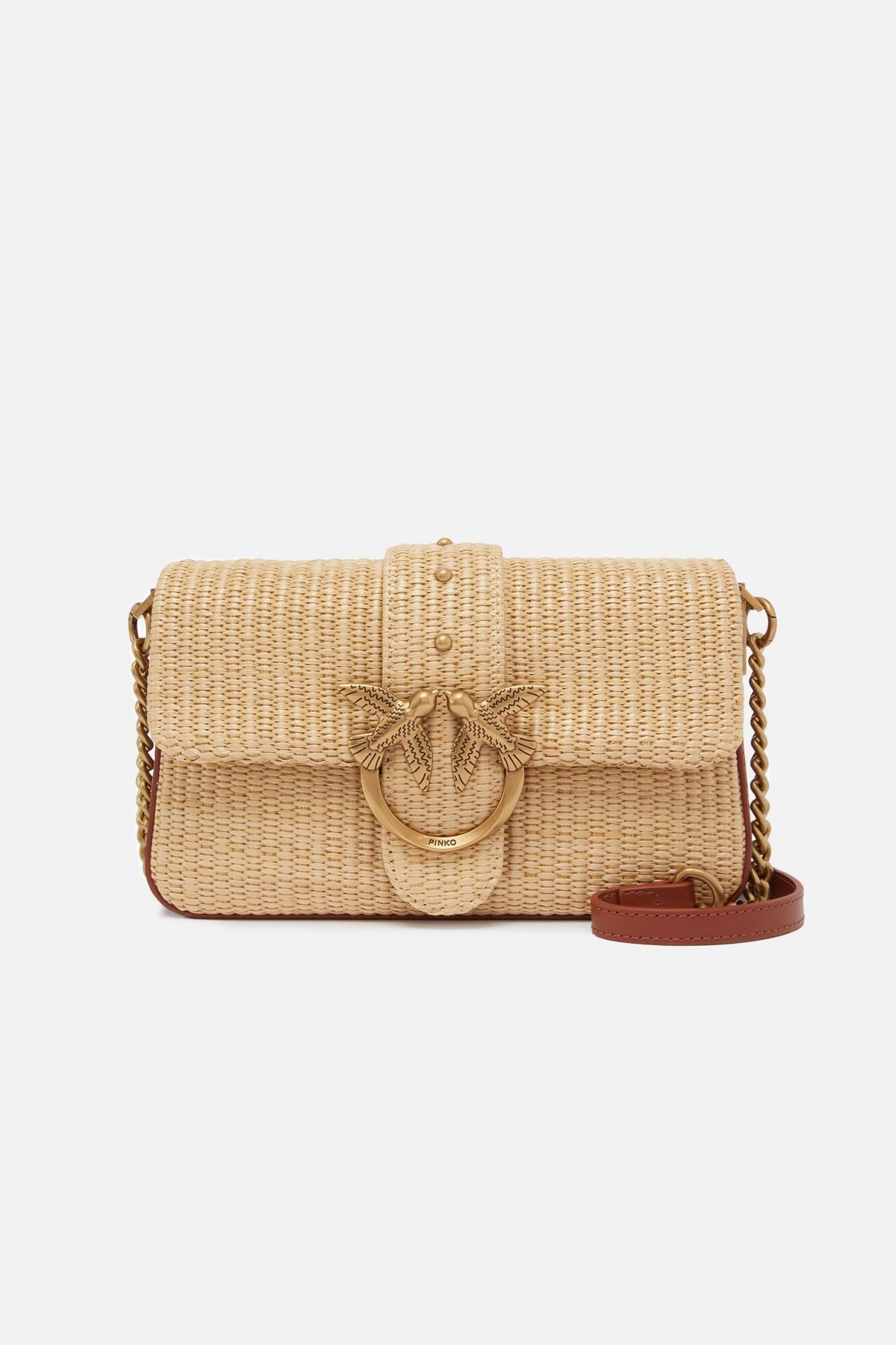 PINKO LOVE ONE MINI SLOUCHY en color BEIS (1)