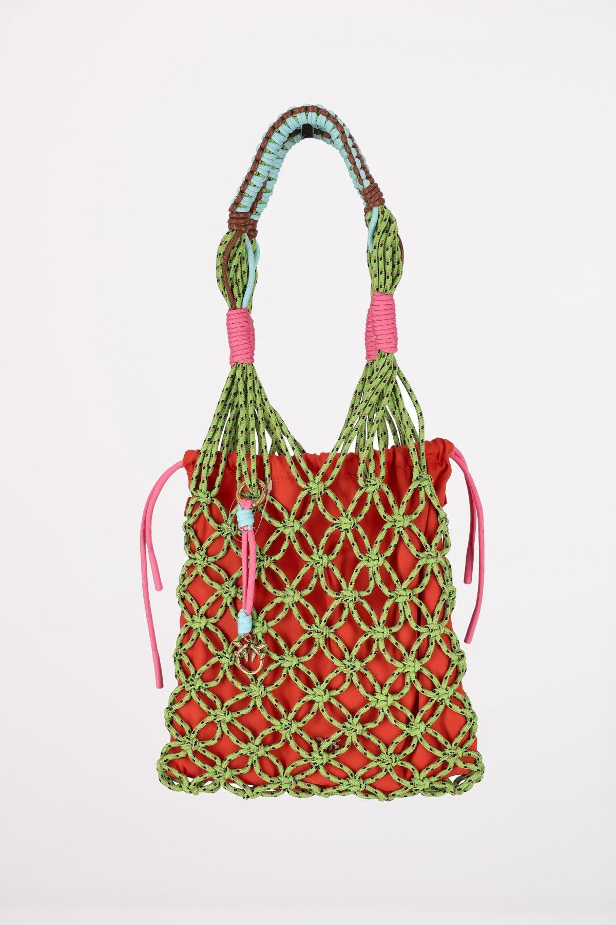 PINKO HAND POUCH CLASSIC en color VERDE (1)