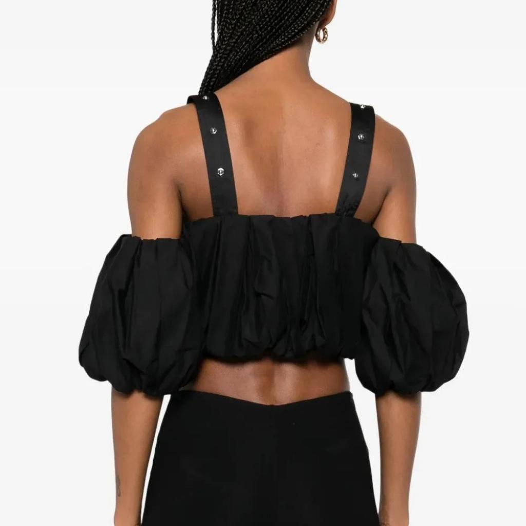 PINKO RAUL TOP POPELINE en color NEGRO (6)