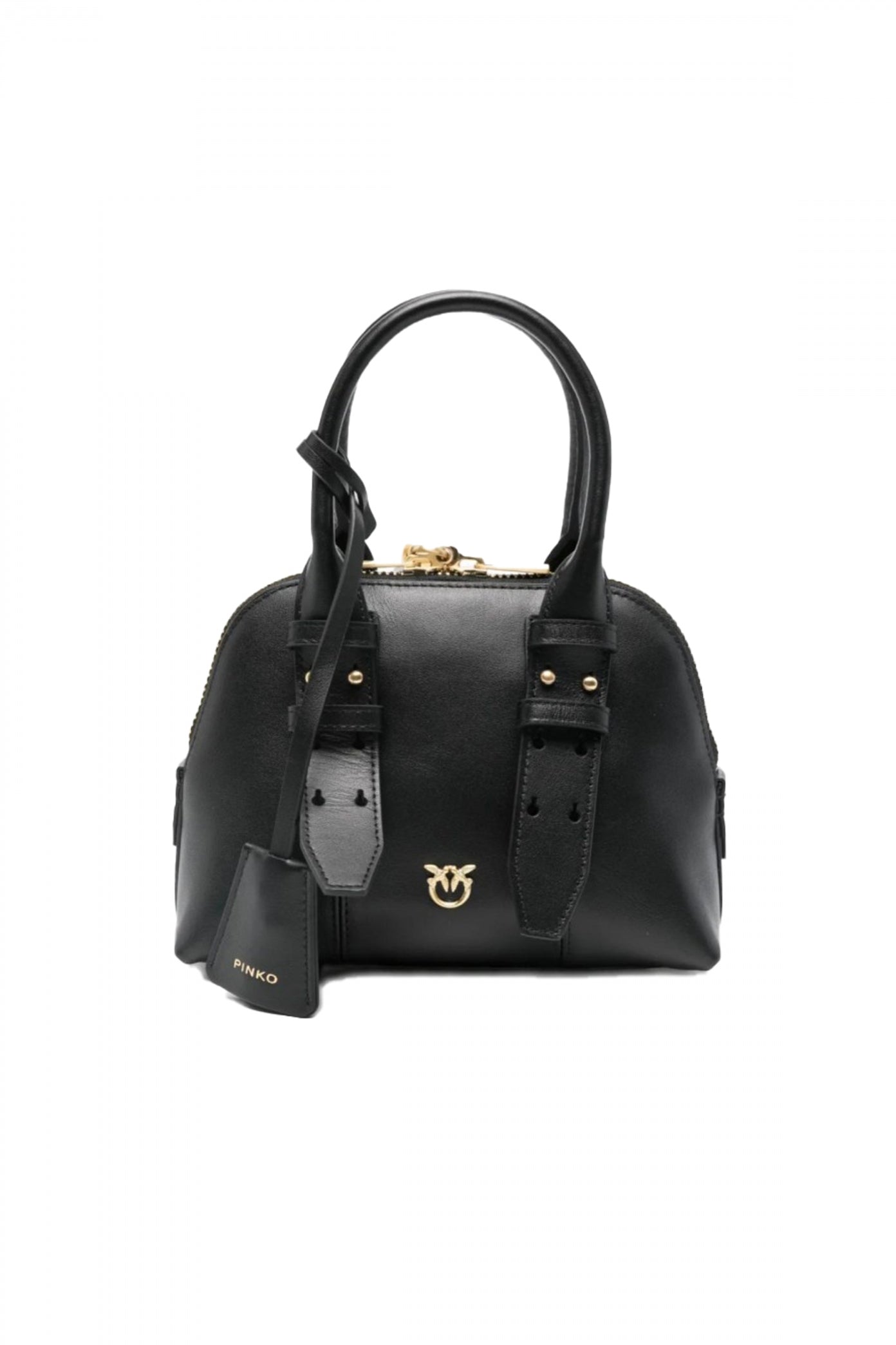 PINKO AQO BOWLING BAG ZIP MINI VI en color NEGRO (1)