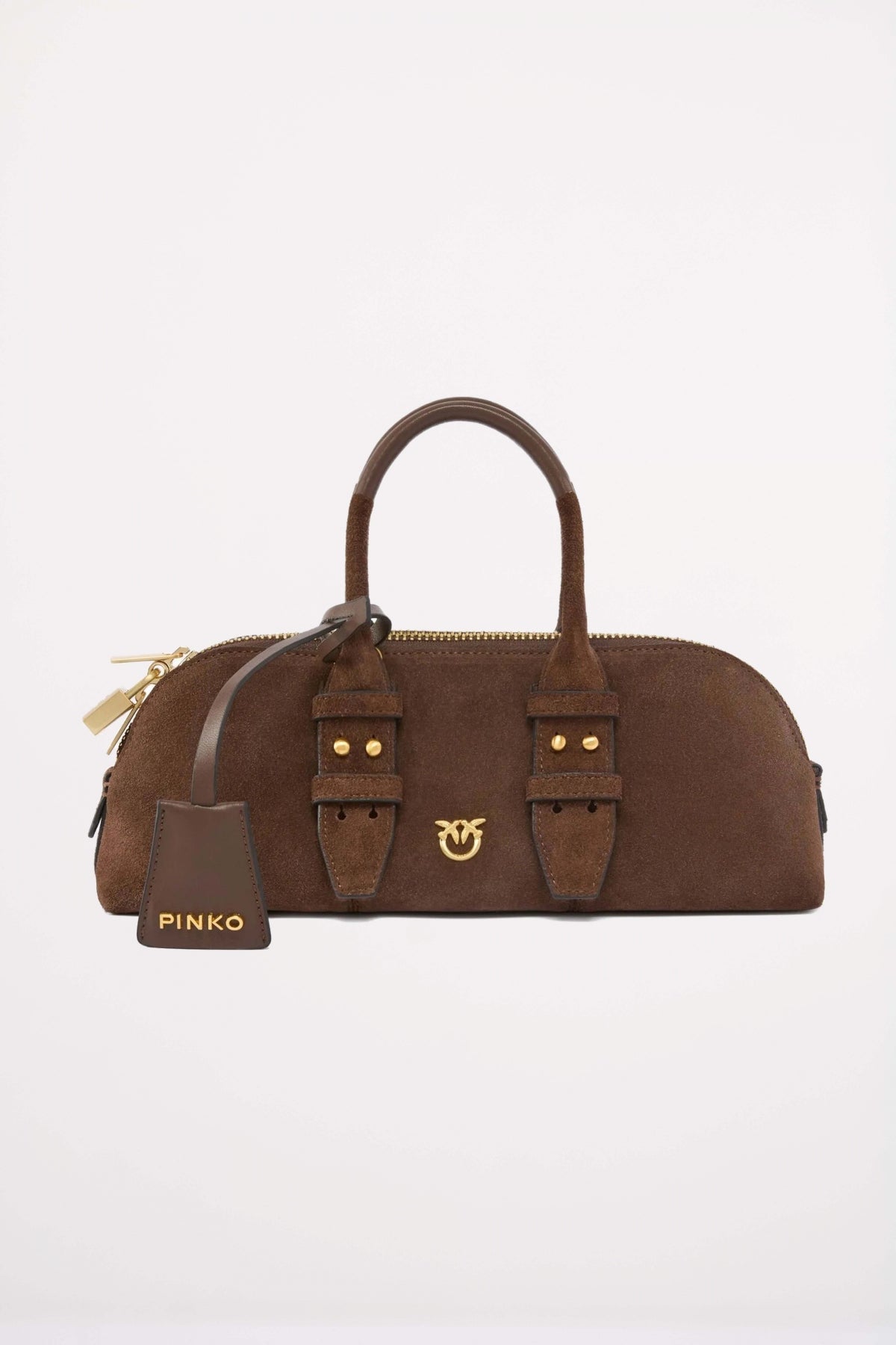 PINKO BOWLING BAG BAGUETTE SU en color MARRON (1)