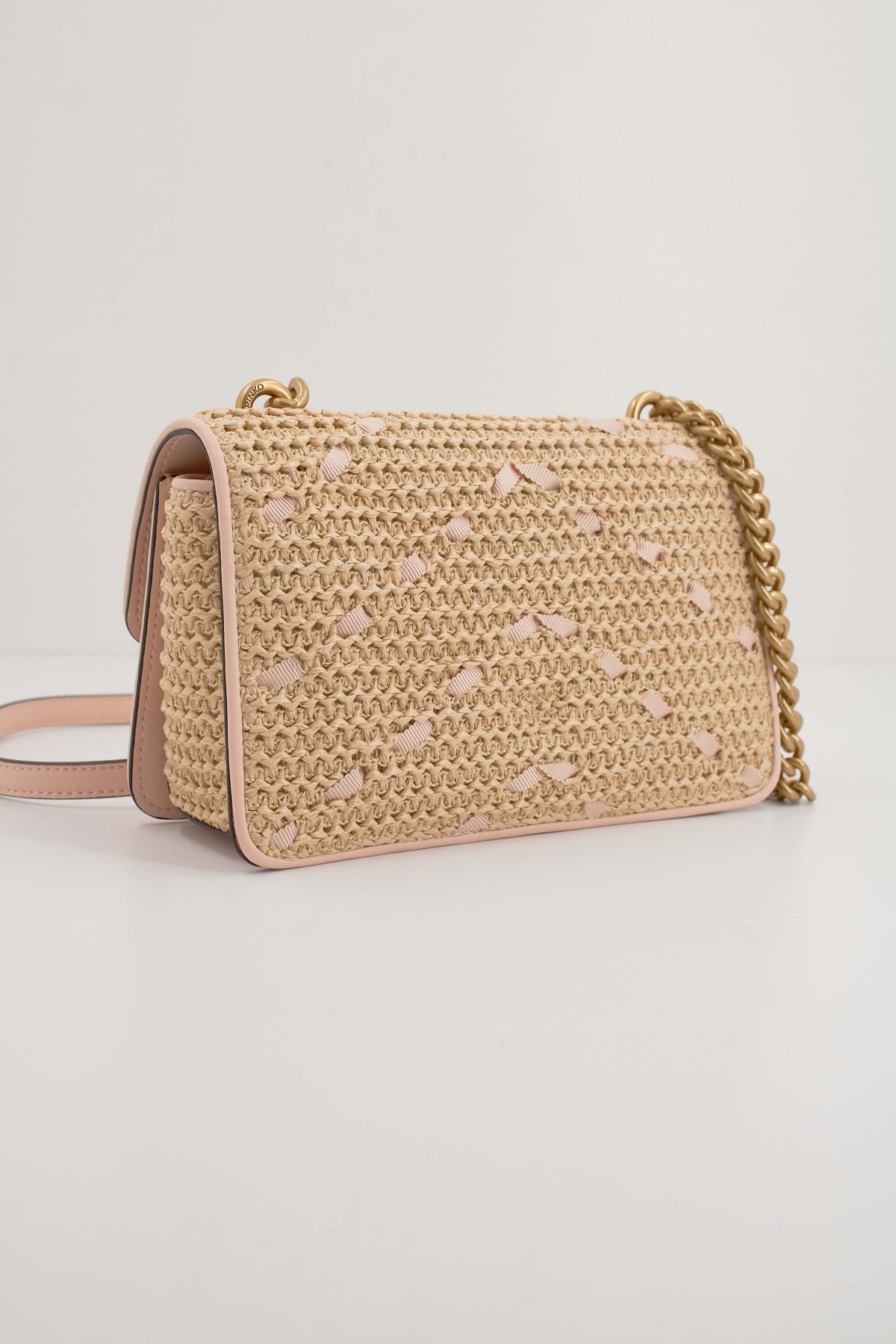 PINKO LOVE ONE MINI LIGHT DC en color BEIS (2)