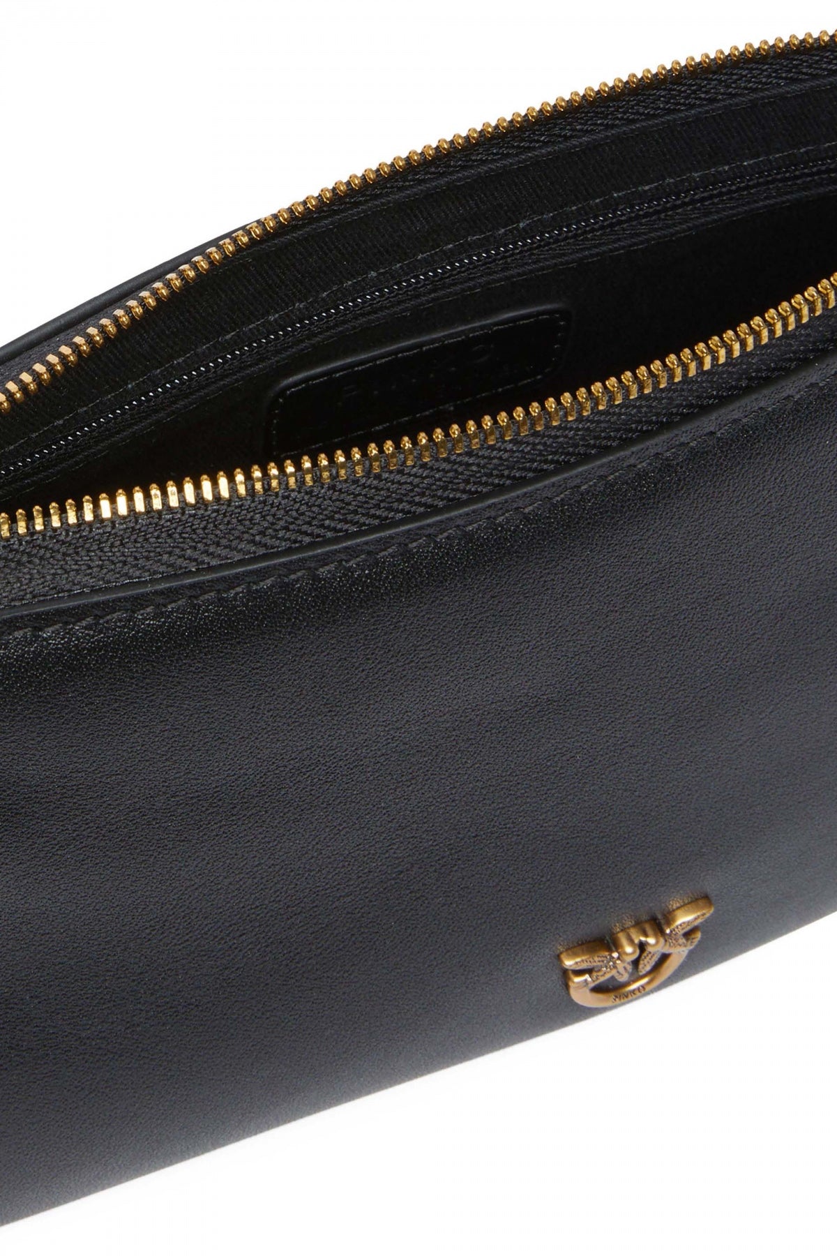 PINKO HALF MOON BAGUETTE MIN en color NEGRO (4)