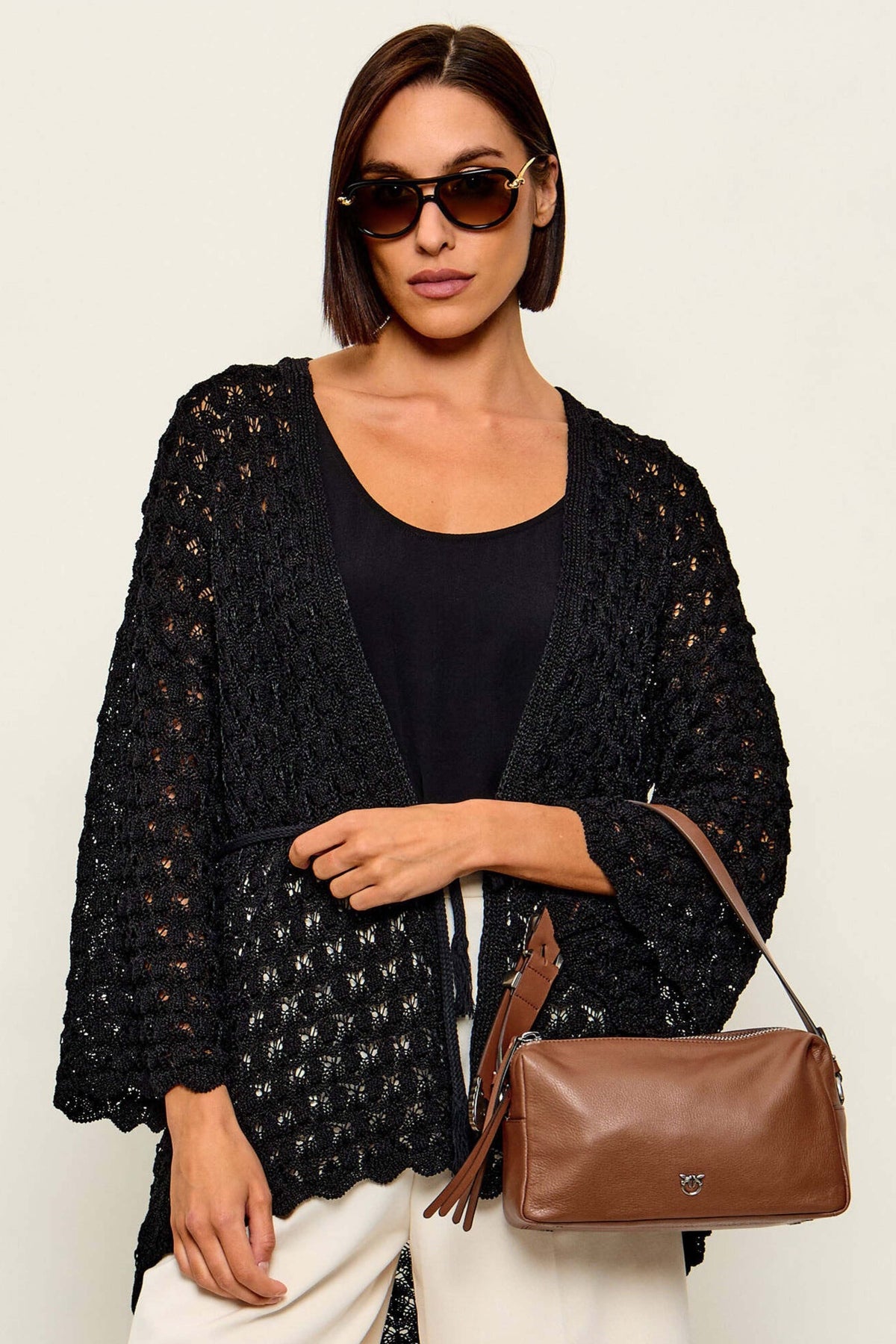 PINKO BAULETTO TRITTICO en color MARRON (1)