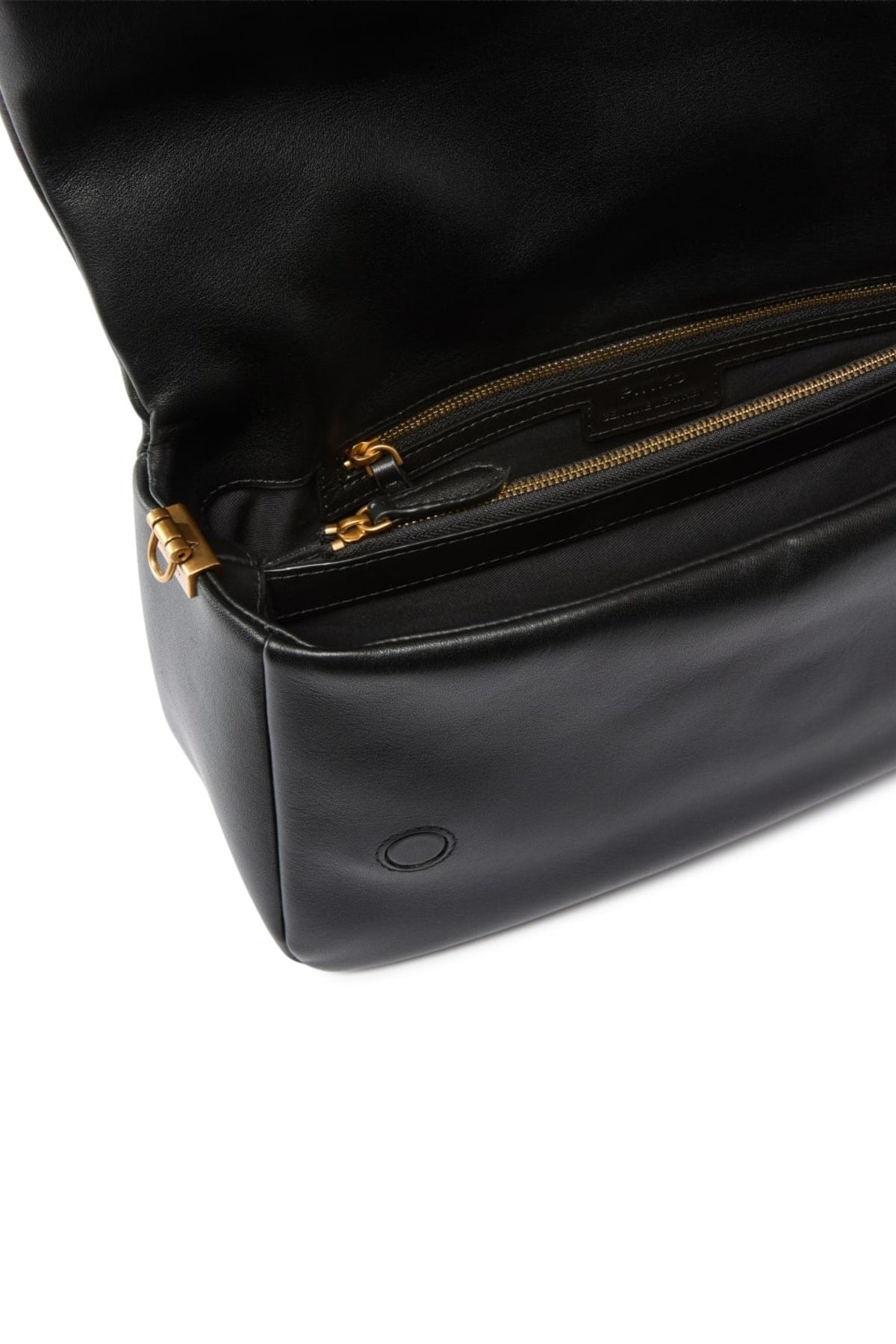 PINKO CLICK SOFT BAGUETTE en color NEGRO (4)