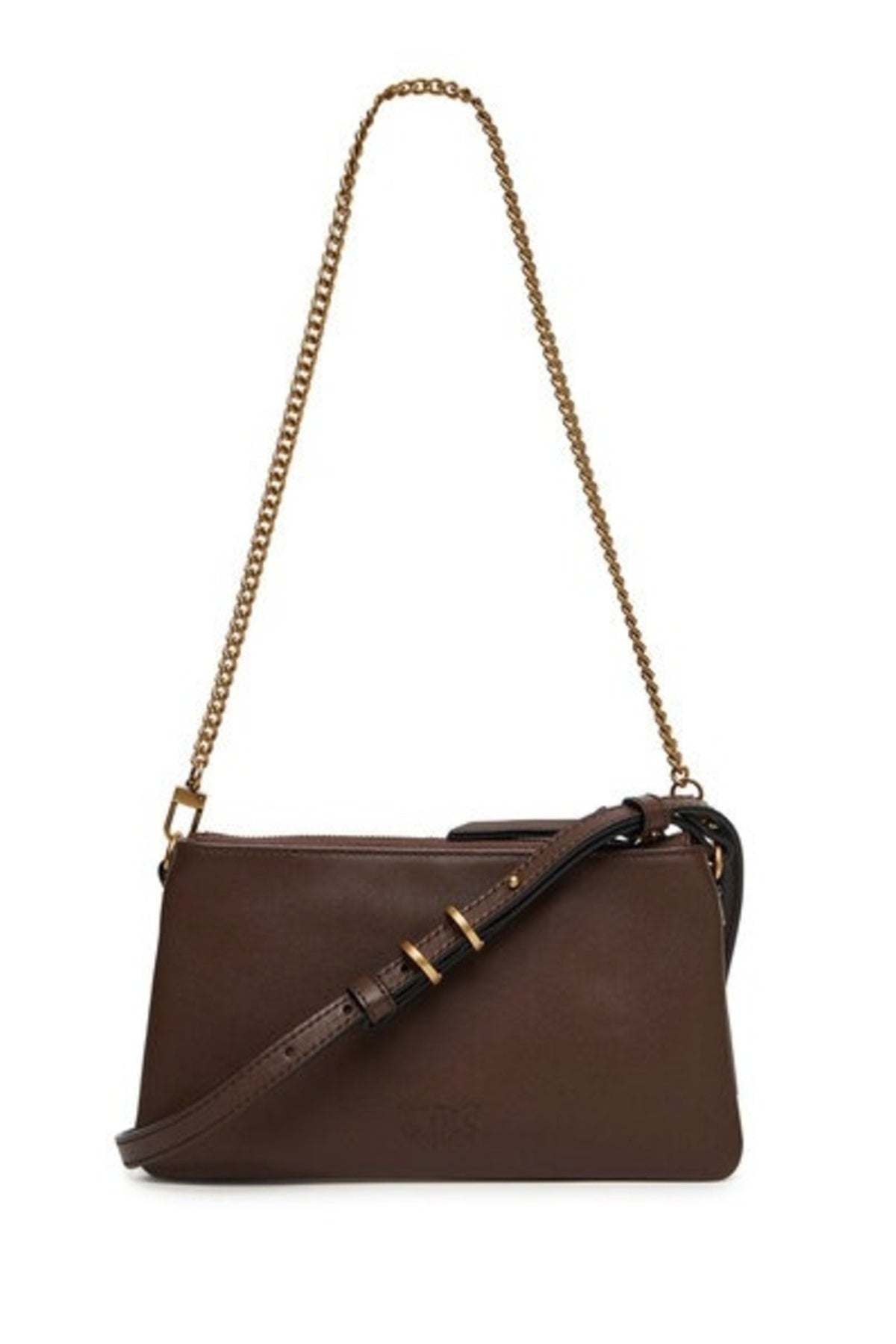 PINKO AQO DOUBLE MINI VITELLO MOR en color MARRON (2)