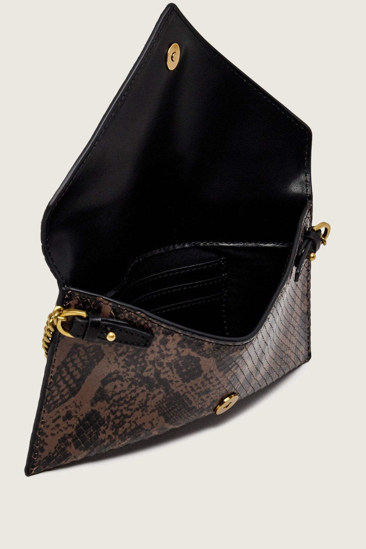 PINKO AE FLAT PURSE MINI WITH ST en color ANIMAL PRINT (3)