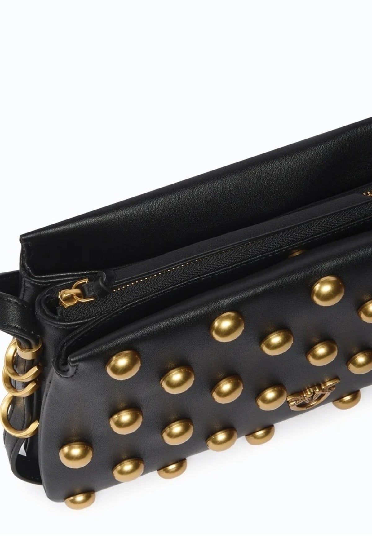 PINKO AQO TRIPLET MINI STUDS VITE en color NEGRO (3)