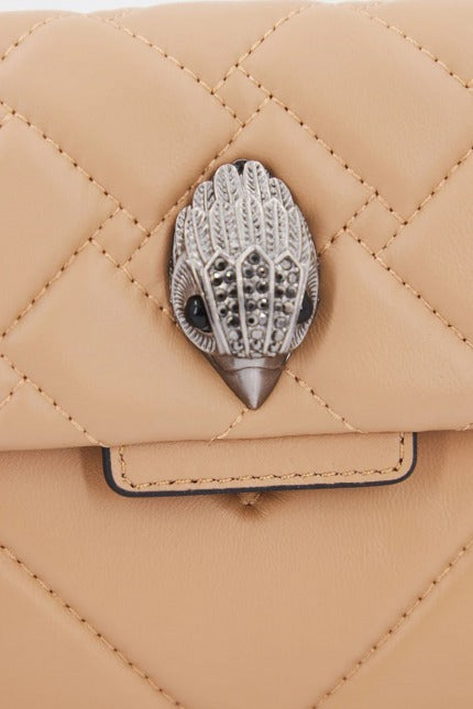 KURT GEIGER LONDON MINI KENSINGTON X BAG en color MARRON CLARO (4)