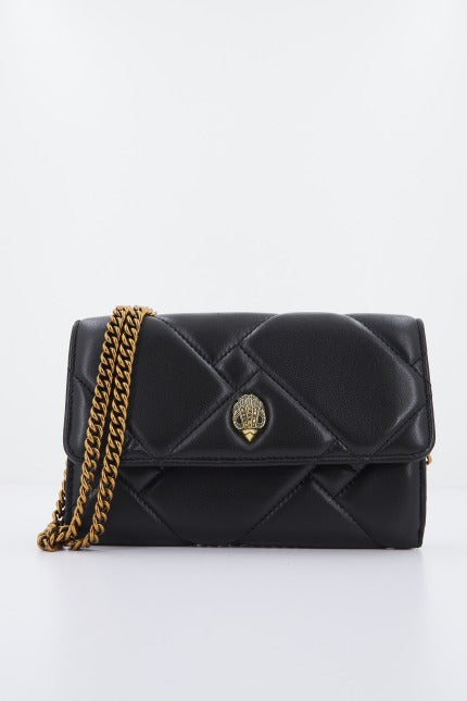 KURT GEIGER LONDON KENSINGTON QUILT WALLET en color NEGRO (1)