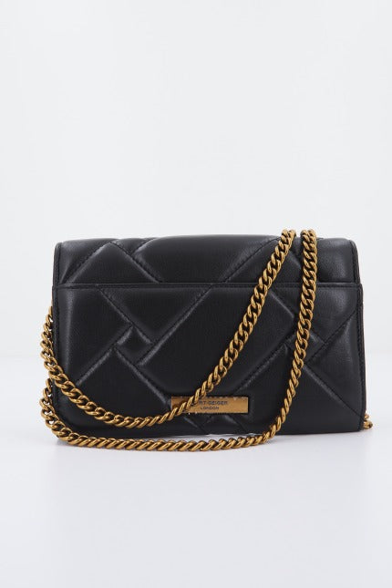 KURT GEIGER LONDON KENSINGTON QUILT WALLET en color NEGRO (3)