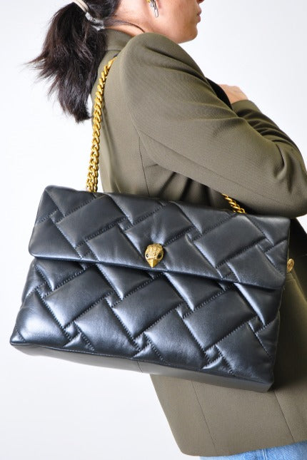 KURT GEIGER LONDON KENSINGTON SOFT XXL BAG en color NEGRO (2)
