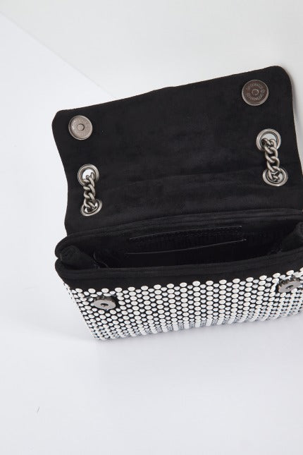 KURT GEIGER LONDON FABRIC MINI KENSINGTON en color NEGRO (4)