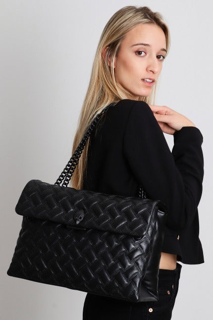 KURT GEIGER LONDON KENSINGTON DRENCH en color NEGRO (5)