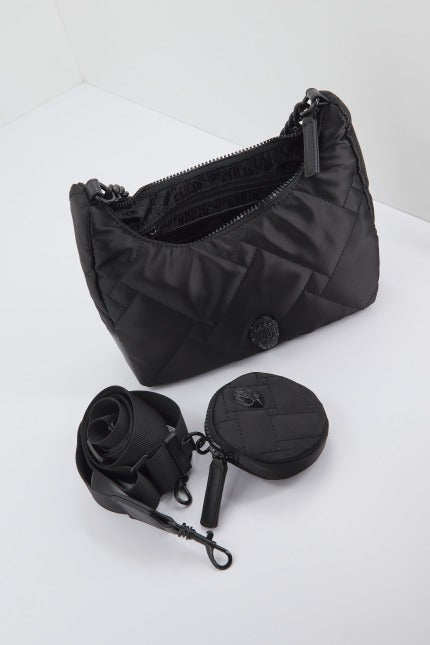 KURT GEIGER LONDON RECYCLED MULTI CROSS BODY en color NEGRO (4)