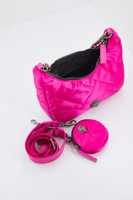 KURT GEIGER LONDON RECYCLED MULTI CROSS BODY en color ROSA (4)