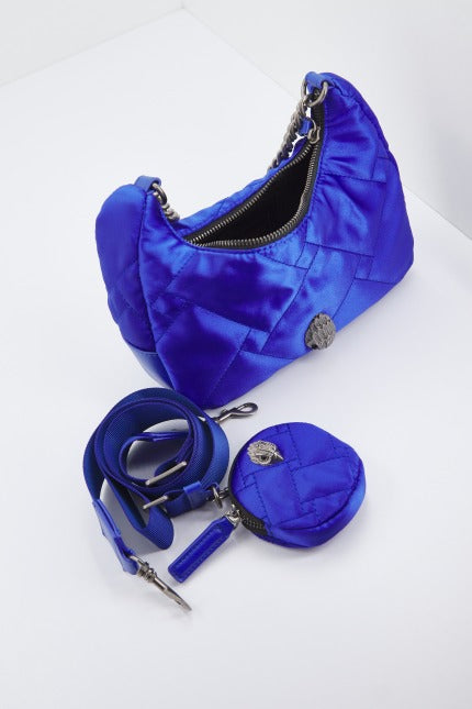 KURT GEIGER LONDON RECYCLED MULTI CROSS BODY en color AZUL (4)