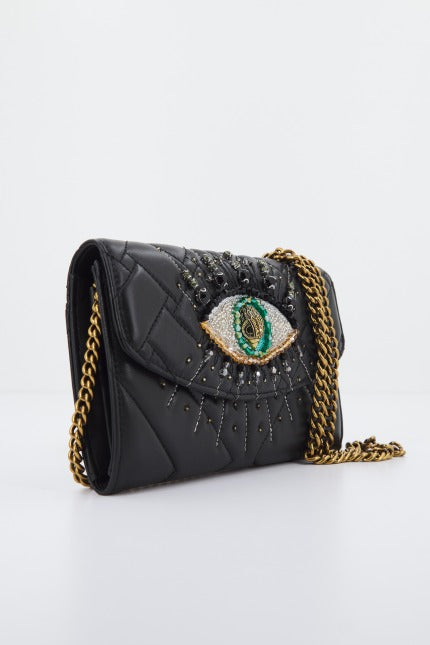KURT GEIGER LONDON KENSINGTON CH WALLET EY en color NEGRO (2)