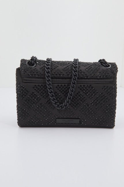 KURT GEIGER LONDON FABRIC MINI KENSINGTON en color NEGRO (3)